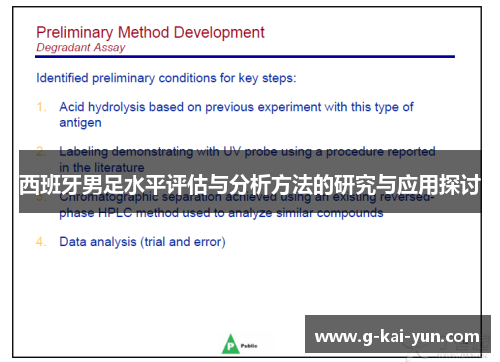 西班牙男足水平评估与分析方法的研究与应用探讨