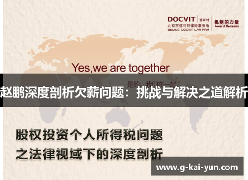 赵鹏深度剖析欠薪问题:挑战与解决之道解析 赵鹏深度剖析欠薪问题:挑战与解决之道解析