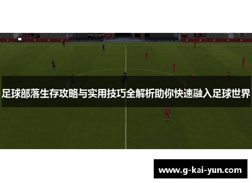 足球部落生存攻略与实用技巧全解析助你快速融入足球世界